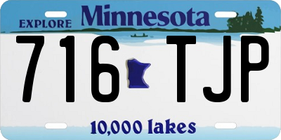 MN license plate 716TJP