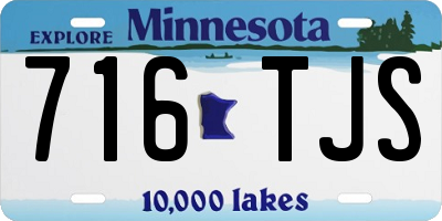 MN license plate 716TJS