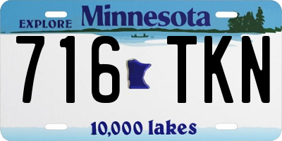 MN license plate 716TKN