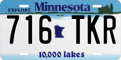 MN license plate 716TKR