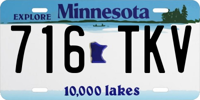 MN license plate 716TKV
