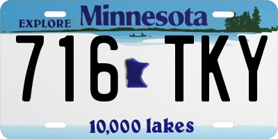 MN license plate 716TKY