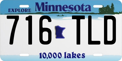 MN license plate 716TLD