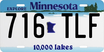 MN license plate 716TLF