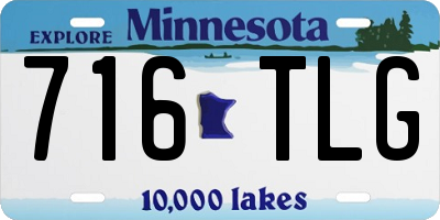 MN license plate 716TLG