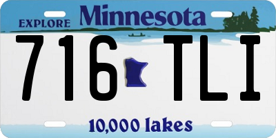MN license plate 716TLI