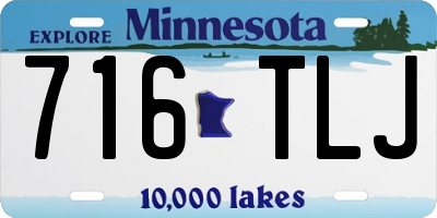 MN license plate 716TLJ