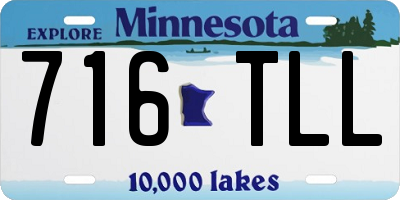 MN license plate 716TLL