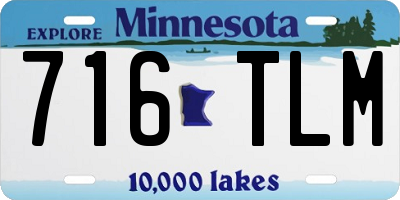 MN license plate 716TLM