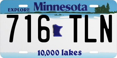 MN license plate 716TLN