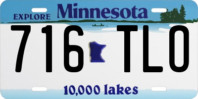 MN license plate 716TLO