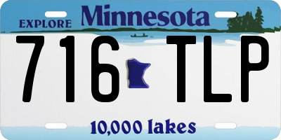 MN license plate 716TLP