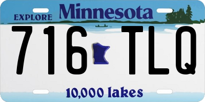 MN license plate 716TLQ