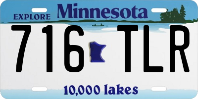 MN license plate 716TLR