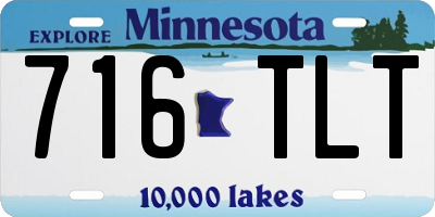MN license plate 716TLT