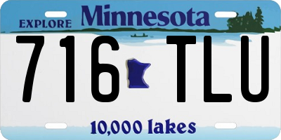 MN license plate 716TLU