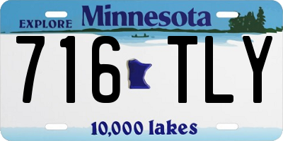 MN license plate 716TLY