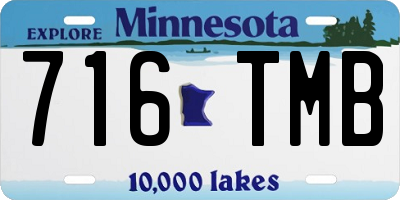 MN license plate 716TMB