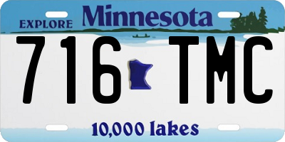 MN license plate 716TMC