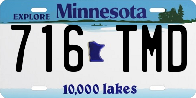 MN license plate 716TMD