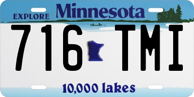 MN license plate 716TMI