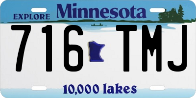 MN license plate 716TMJ