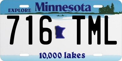 MN license plate 716TML