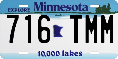 MN license plate 716TMM