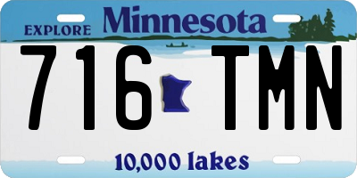 MN license plate 716TMN