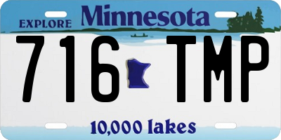 MN license plate 716TMP