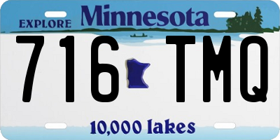 MN license plate 716TMQ