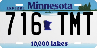 MN license plate 716TMT