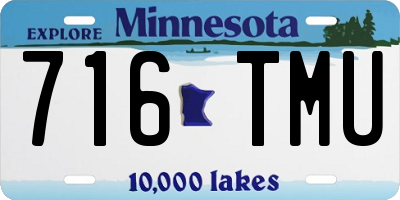 MN license plate 716TMU