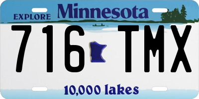 MN license plate 716TMX