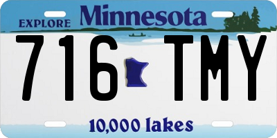 MN license plate 716TMY