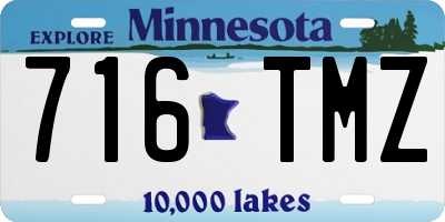 MN license plate 716TMZ