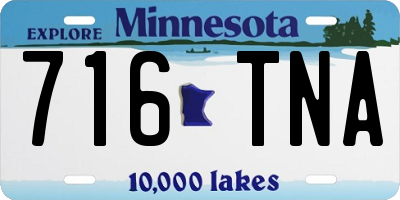 MN license plate 716TNA