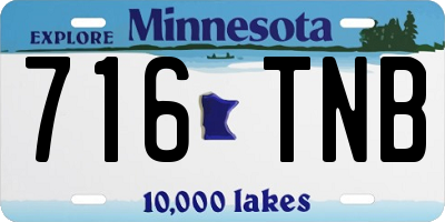 MN license plate 716TNB