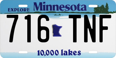 MN license plate 716TNF