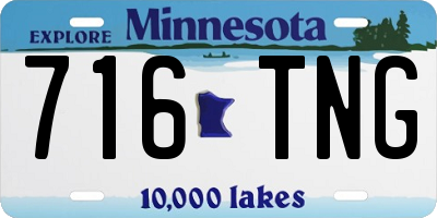 MN license plate 716TNG