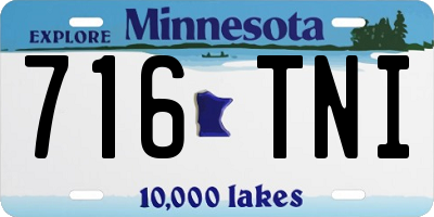MN license plate 716TNI