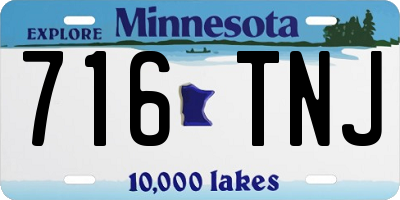 MN license plate 716TNJ