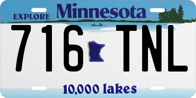 MN license plate 716TNL