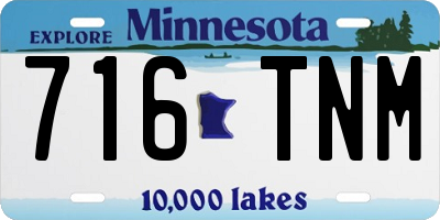 MN license plate 716TNM