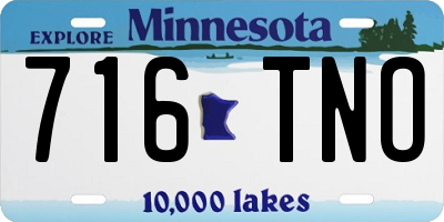 MN license plate 716TNO