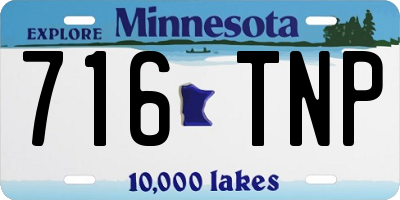MN license plate 716TNP