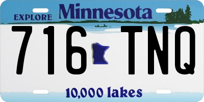 MN license plate 716TNQ