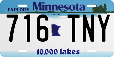 MN license plate 716TNY