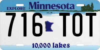 MN license plate 716TOT