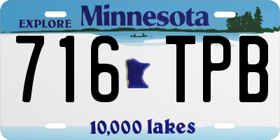 MN license plate 716TPB